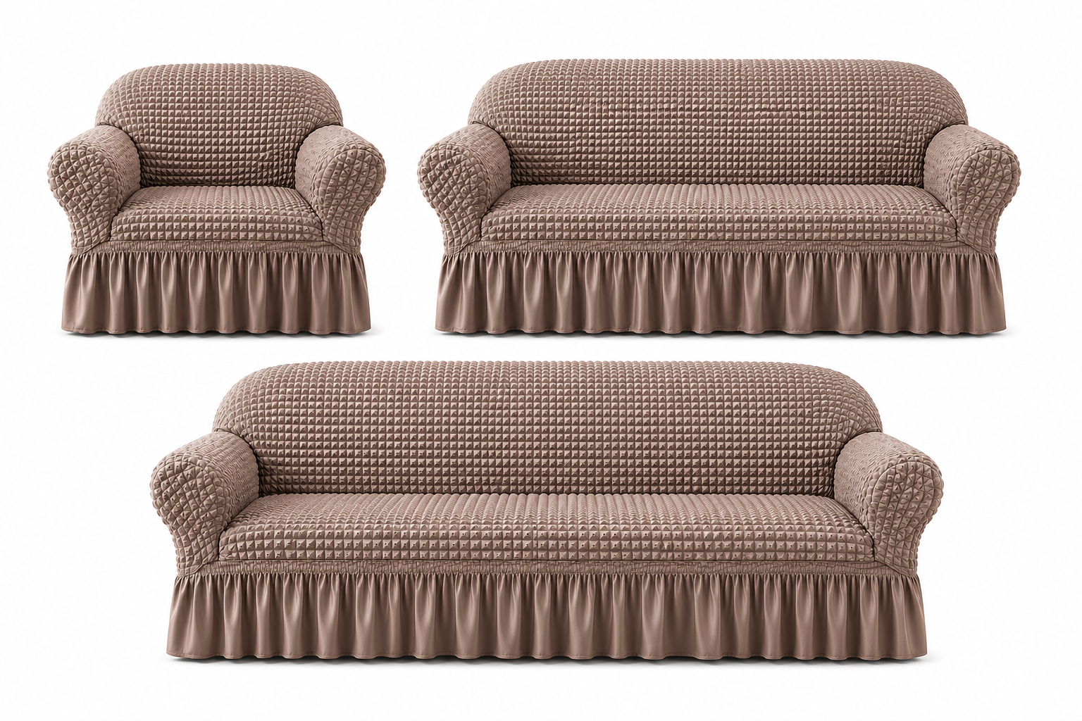 Turkish Style Bubble Sofa Cover Skin - Image 2