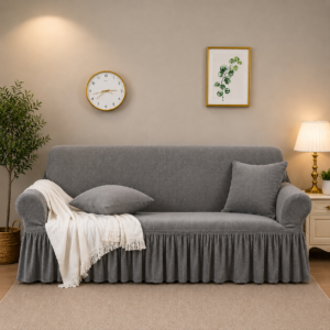 Mesh Fitted Sofa Cover – Grey Color