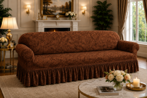 Palachi Style Sofa Cover-Dark Copper Color
