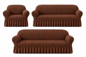 Alternative view of Turkish Style Bubble Sofa Cover Copper