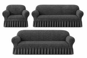 Alternative view of Turkish Style Bubble Sofa Cover Gray