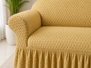 Alternative view of Butterfly Black Sofa Covers Light Mustard Color