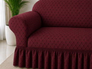 Alternative view of Butterfly Black Sofa Covers Maroon Color