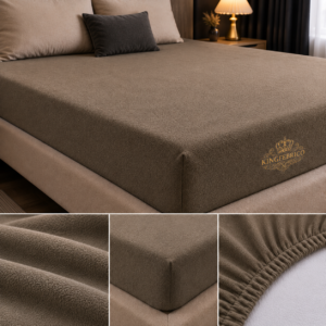 Terry Mattress Cover Taupe / Dark Khaki Color