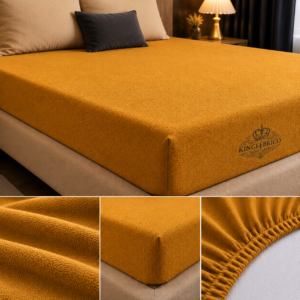 Terry Mattress Cover Mustard / Honey Amber Color