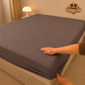 Alternative view of Terry Mattress Cover Taupe / Dark Khaki Color